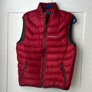 Eddie Bauer Red Puffer Vest